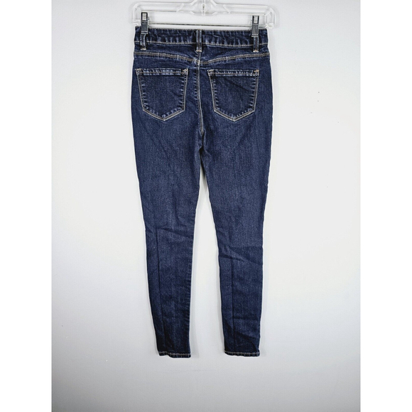 Refuge Women's Size 2 Skinny Ankle Mid Rise Dark Wash Stretch Jeans - Picture 4 of 7